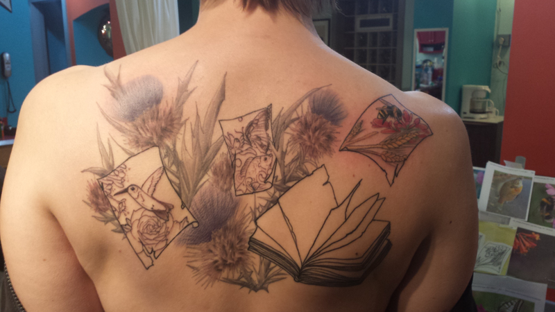 Illustration for article titled Tattoo progress & request for your opinions